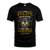 I Am Felipe, I May Not Be Perfect, But I Am Limited Edition – Personalized Skull T-Shirt