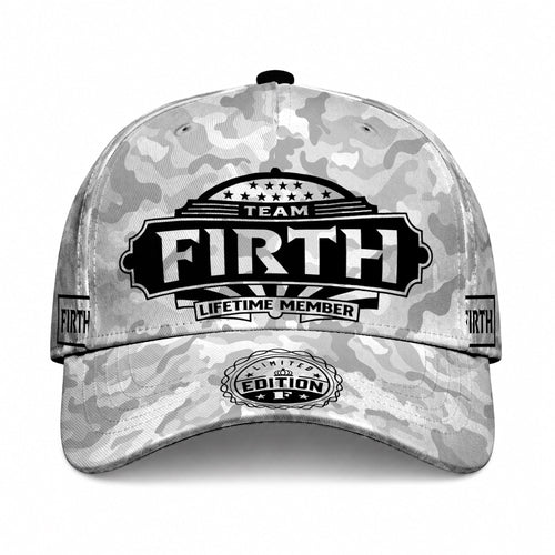 FIRTH TC01 HH79 Team Your Name Hat, Personalized Camo Baseball Cap, Custom Family Gift, Gift for Him Her