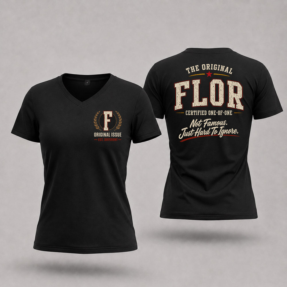 FLOR W65-F6-168 – Personalized Original Issue Apparel “The Original NAME Certified One-of-One"