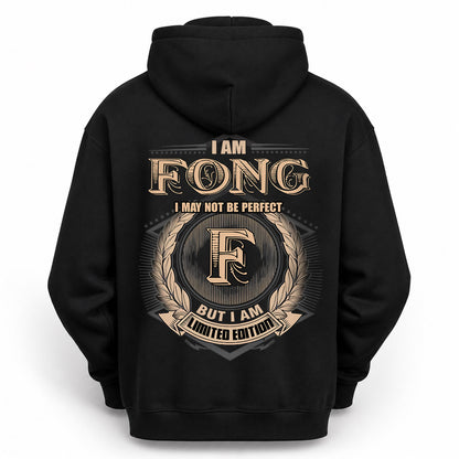 FONG 2K-101–Personalized Name Quote Apparel “I Am NAME May Not Be Perfect But I Am Limited Edition”