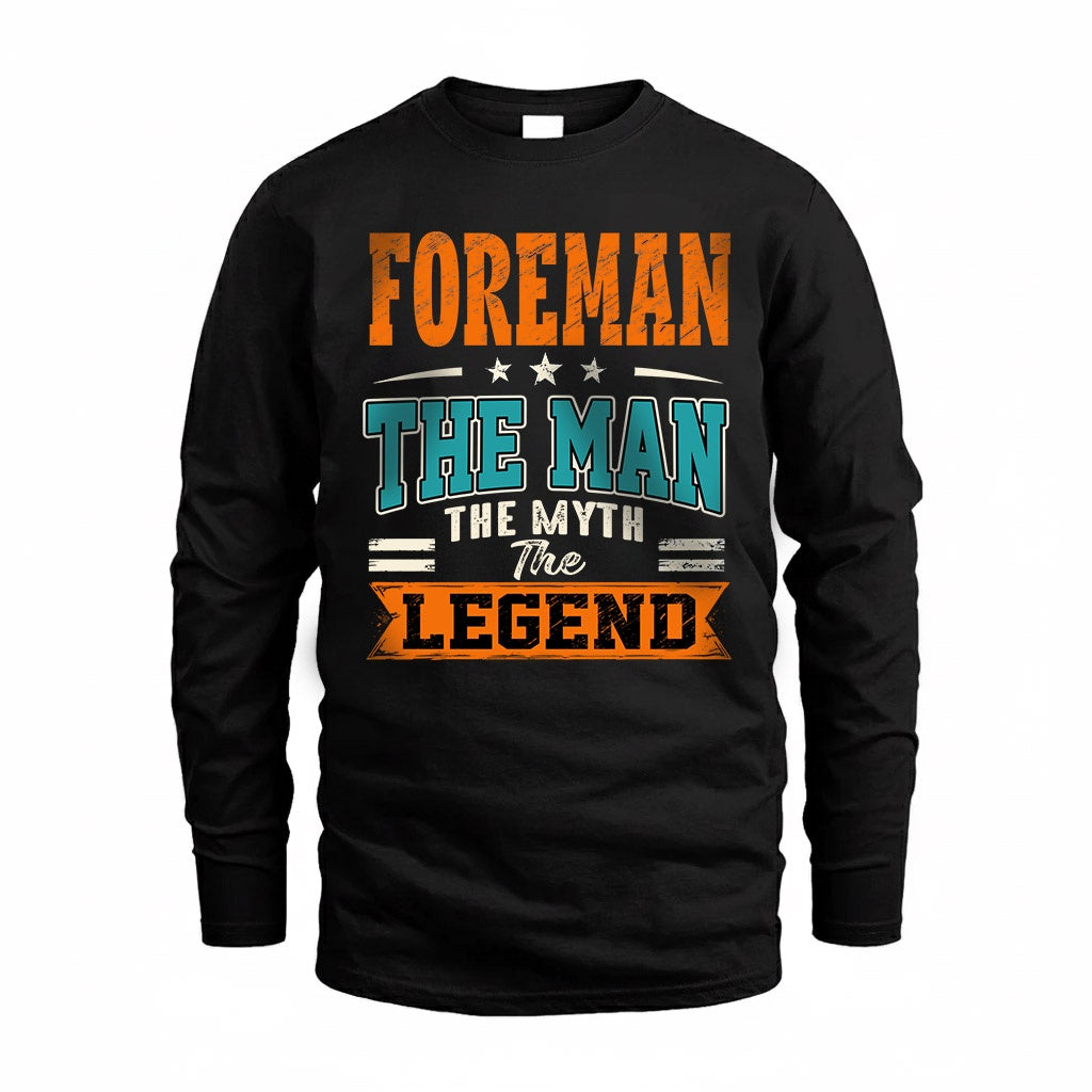 FOREMAN HH F007 The Man The Myth The Legend Personalized Shirt – Gift for Men
