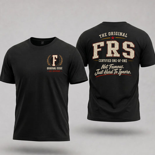 FRS W65-F6-168 – Personalized Original Issue Apparel “The Original NAME Certified One-of-One"
