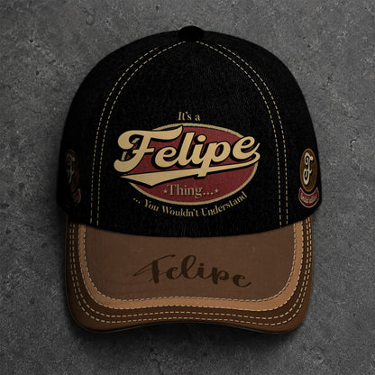 FELIPE  TC06 HH79 Personalized Distressed Baseball Cap, Custom Retro Trucker Hat, Statement Dad Cap