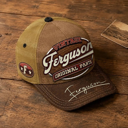 FERGUSON TC02 HH79  Personalized Name Baseball Cap, Vintage Retro Hat, Custom Gift for Him & Her