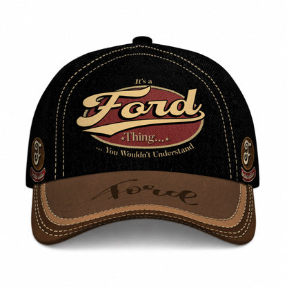 FORD  TC06 HH79 Personalized Distressed Baseball Cap, Custom Retro Trucker Hat, Statement Dad Cap