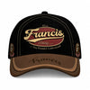 FRANCIS  TC06 HH79 Personalized Distressed Baseball Cap, Custom Retro Trucker Hat, Statement Dad Cap