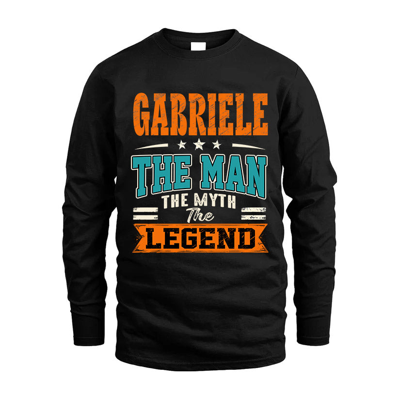 GABRIELE HH F007 The Man The Myth The Legend Personalized Shirt – Gift for Men