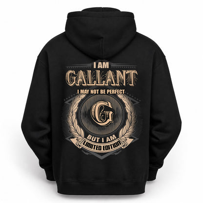 GALLANT 2K-101–Personalized Name Quote Apparel “I Am NAME May Not Be Perfect But I Am Limited Edition”