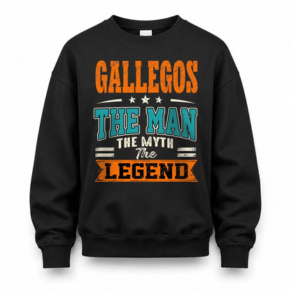 GALLEGOS HH F007 The Man The Myth The Legend Personalized Shirt – Gift for Men