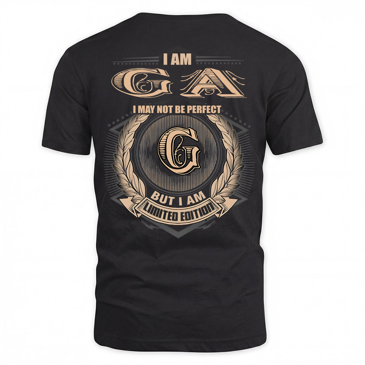 GA 2K-101–Personalized Name Quote Apparel “I Am NAME May Not Be Perfect But I Am Limited Edition”