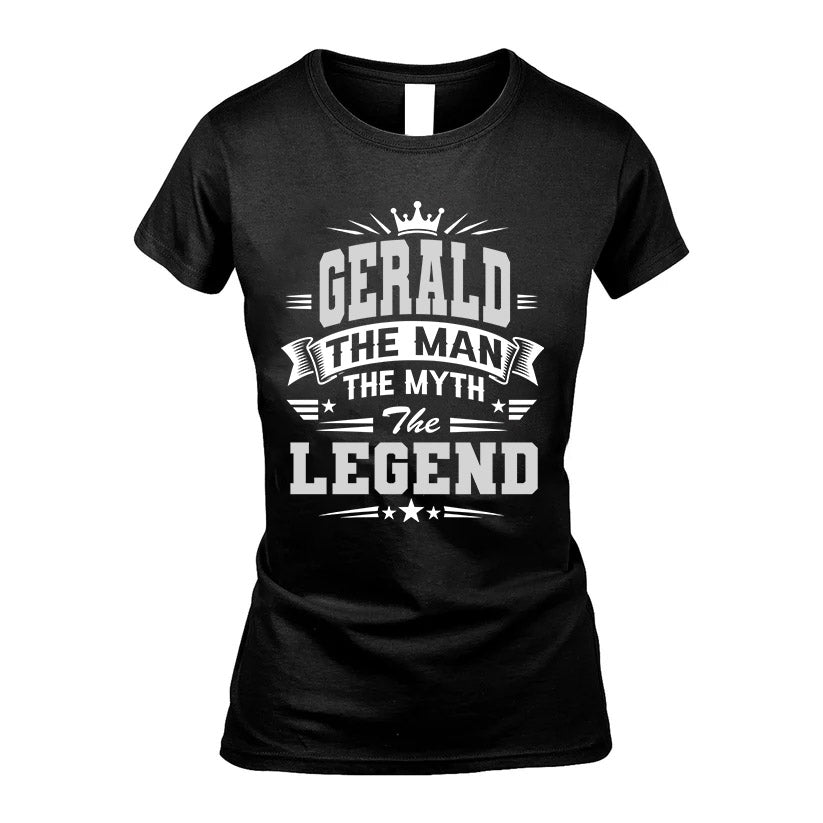 GERALD HH F004 The Man The Myth The Legend Personalized Shirt – Gift for Men