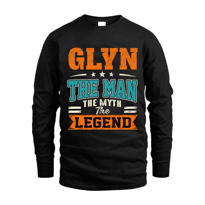 GLYN HH F007 The Man The Myth The Legend Personalized Shirt – Gift for Men