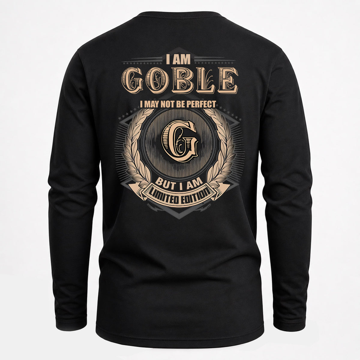 GOBLE 2K-101–Personalized Name Quote Apparel “I Am NAME May Not Be Perfect But I Am Limited Edition”