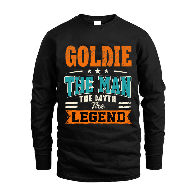 GOLDIE HH F007 The Man The Myth The Legend Personalized Shirt – Gift for Men