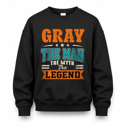 GRAY HH F007 The Man The Myth The Legend Personalized Shirt – Gift for Men