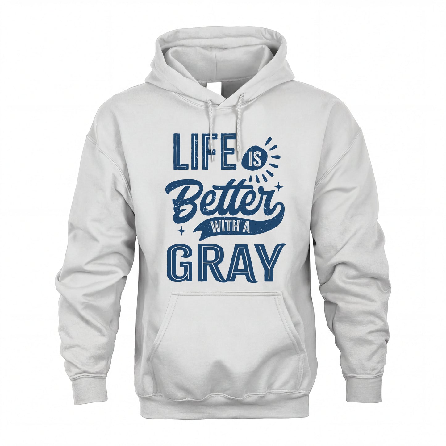 GRAY HH88-K2–Personalized Name Quote T-Shirt Life Is Better With Unisex Gift