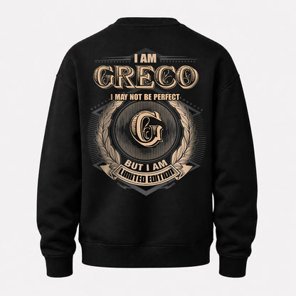 GRECO 2K-101–Personalized Name Quote Apparel “I Am NAME May Not Be Perfect But I Am Limited Edition”