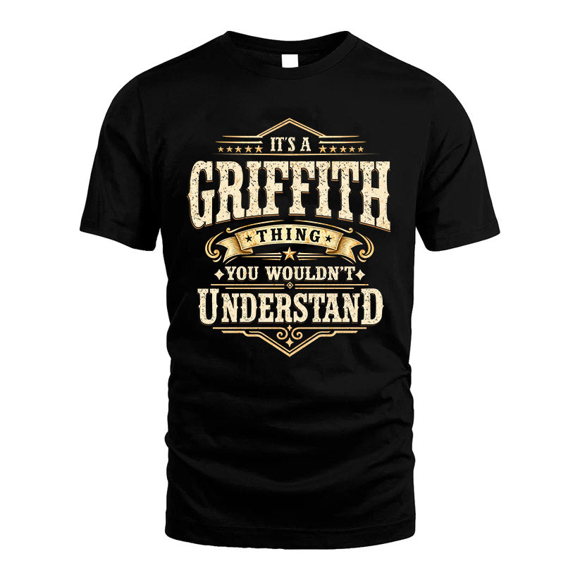 GRIFFITH HH-F009–Personalized Name Quote Apparel “It’s an NAME Thing You Wouldn’t Understand”