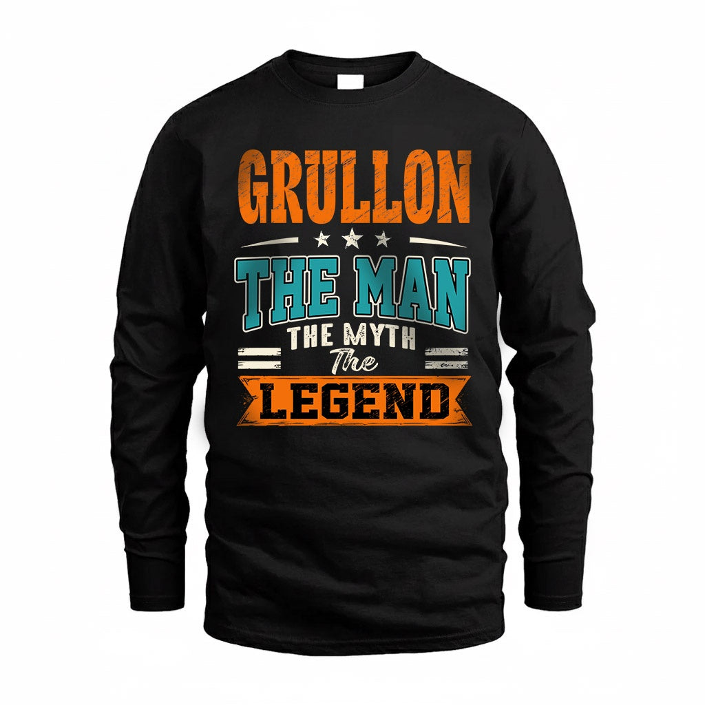 GRULLON HH F007 The Man The Myth The Legend Personalized Shirt – Gift for Men