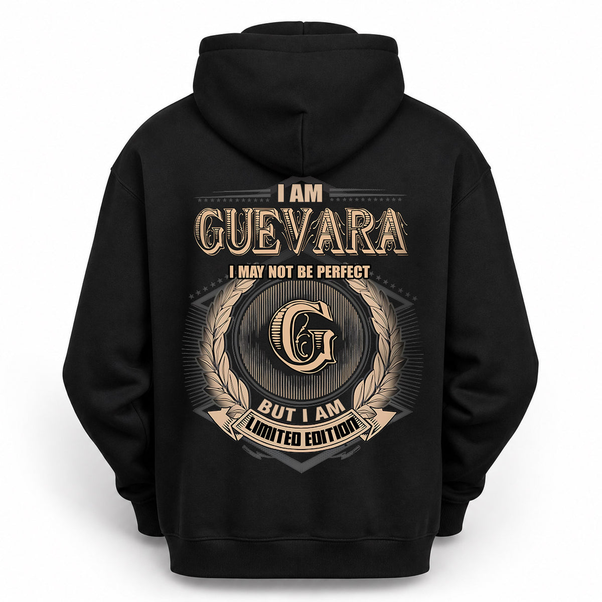GUEVARA 2K-101–Personalized Name Quote Apparel “I Am NAME May Not Be Perfect But I Am Limited Edition”
