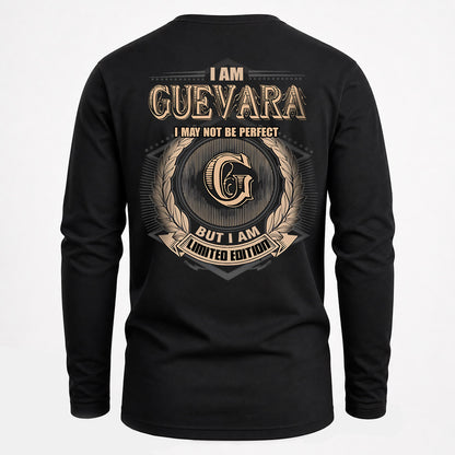 GUEVARA 2K-101–Personalized Name Quote Apparel “I Am NAME May Not Be Perfect But I Am Limited Edition”
