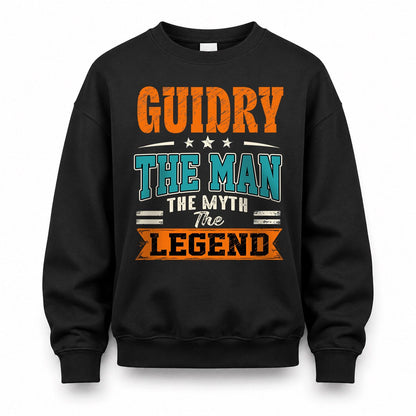 GUIDRY HH F007 The Man The Myth The Legend Personalized Shirt – Gift for Men
