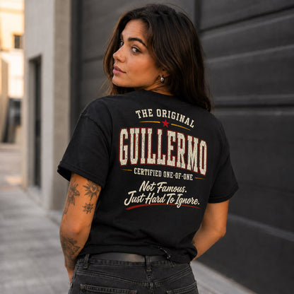 GUILLERMO W65-F6-168 – Personalized Original Issue Apparel “The Original NAME Certified One-of-One"