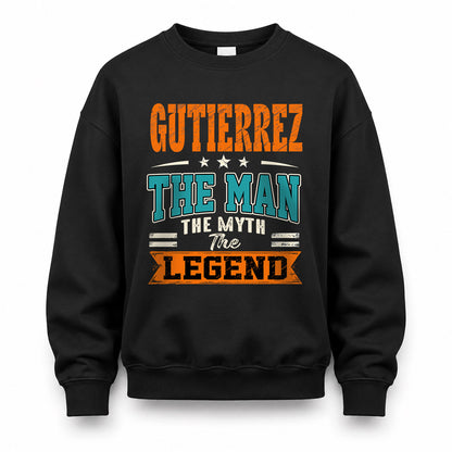 GUTIERREZ HH F007 The Man The Myth The Legend Personalized Shirt – Gift for Men