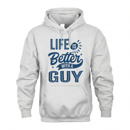 GUY HH88-K2–Personalized Name Quote T-Shirt Life Is Better With Unisex Gift