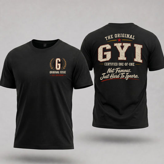 GYI W65-F6-168 – Personalized Original Issue Apparel “The Original NAME Certified One-of-One"
