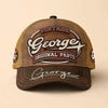 GEORGE TC02 HH79  Personalized Name Baseball Cap, Vintage Retro Hat, Custom Gift for Him & Her