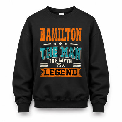 HAMILTON HH F007 The Man The Myth The Legend Personalized Shirt – Gift for Men
