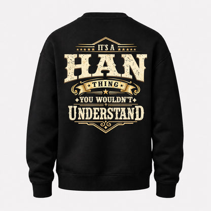 HAN HH-F003–Personalized Name Quote Apparel “It’s an NAME Thing You Wouldn’t Understand”