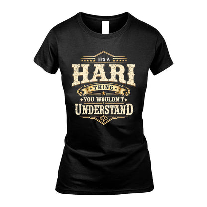 HARI HH-F009–Personalized Name Quote Apparel “It’s an NAME Thing You Wouldn’t Understand”
