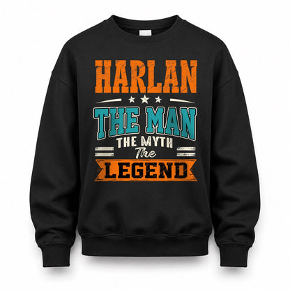 HARLAN HH F007 The Man The Myth The Legend Personalized Shirt – Gift for Men