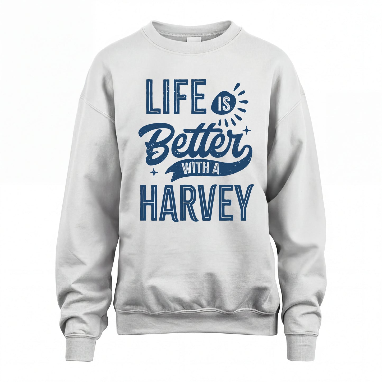 HARVEY HH88-K2–Personalized Name Quote T-Shirt Life Is Better With Unisex Gift