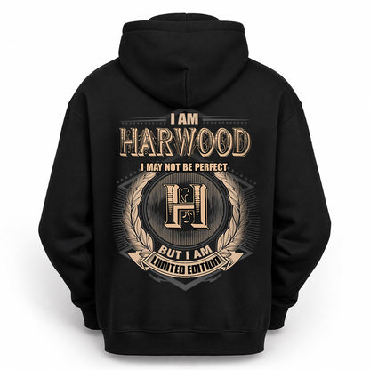HARWOOD 2K-101–Personalized Name Quote Apparel “I Am NAME May Not Be Perfect But I Am Limited Edition”