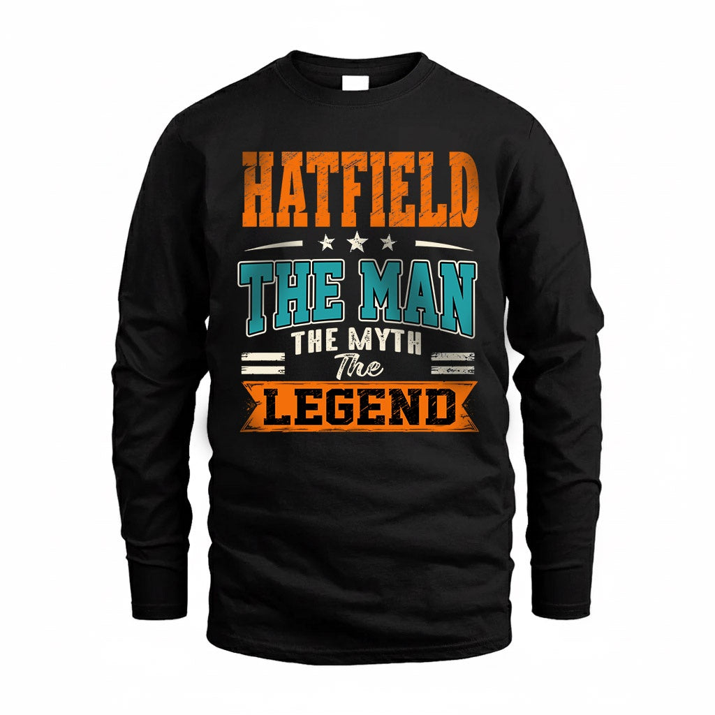 HATFIELD HH F007 The Man The Myth The Legend Personalized Shirt – Gift for Men