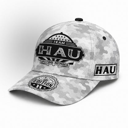 HAU TC01 HH79 Team Your Name Hat, Personalized Camo Baseball Cap, Custom Family Gift, Gift for Him Her