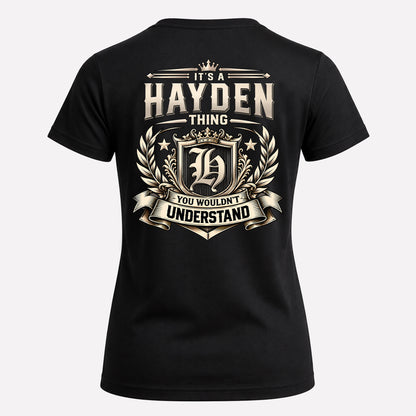 HAYDEN HH-F006 Thing Personalized Name T Shirt – You Wouldn’t Understand