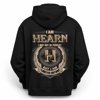 HEARN 2K-101–Personalized Name Quote Apparel “I Am NAME May Not Be Perfect But I Am Limited Edition”