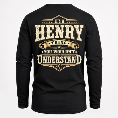 HENRY HH-F003–Personalized Name Quote Apparel “It’s an NAME Thing You Wouldn’t Understand”