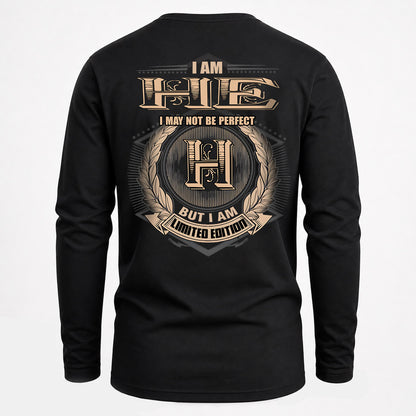 HE 2K-101–Personalized Name Quote Apparel “I Am NAME May Not Be Perfect But I Am Limited Edition”