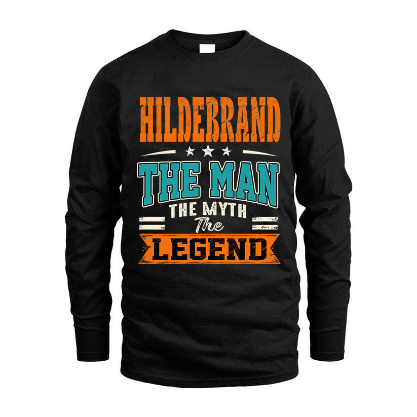 HILDEBRAND HH F007 The Man The Myth The Legend Personalized Shirt – Gift for Men