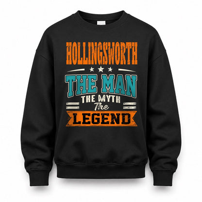 HOLLINGSWORTH HH F007 The Man The Myth The Legend Personalized Shirt – Gift for Men