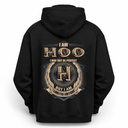 HOO 2K-101–Personalized Name Quote Apparel “I Am NAME May Not Be Perfect But I Am Limited Edition”
