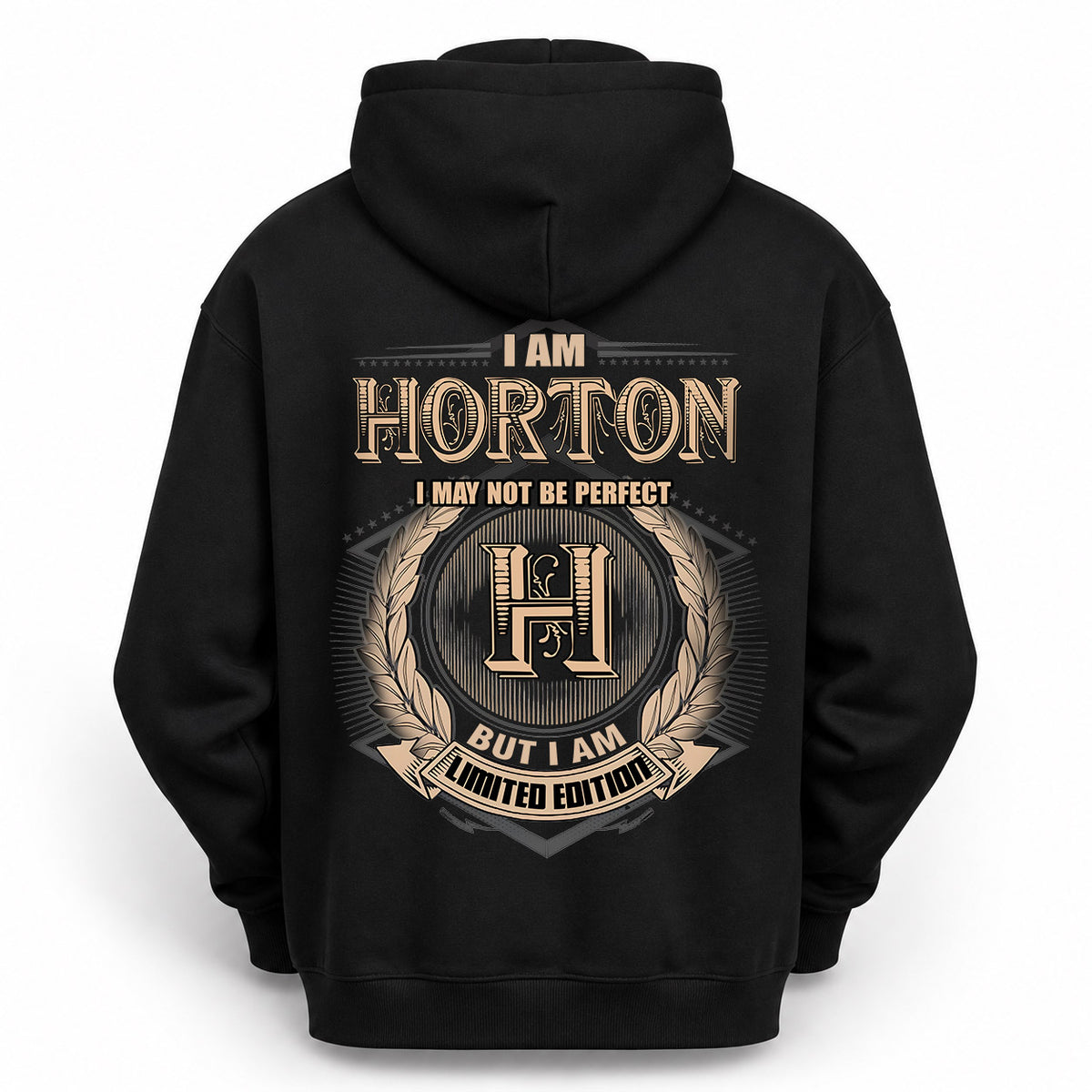 HORTON 2K-101–Personalized Name Quote Apparel “I Am NAME May Not Be Perfect But I Am Limited Edition”