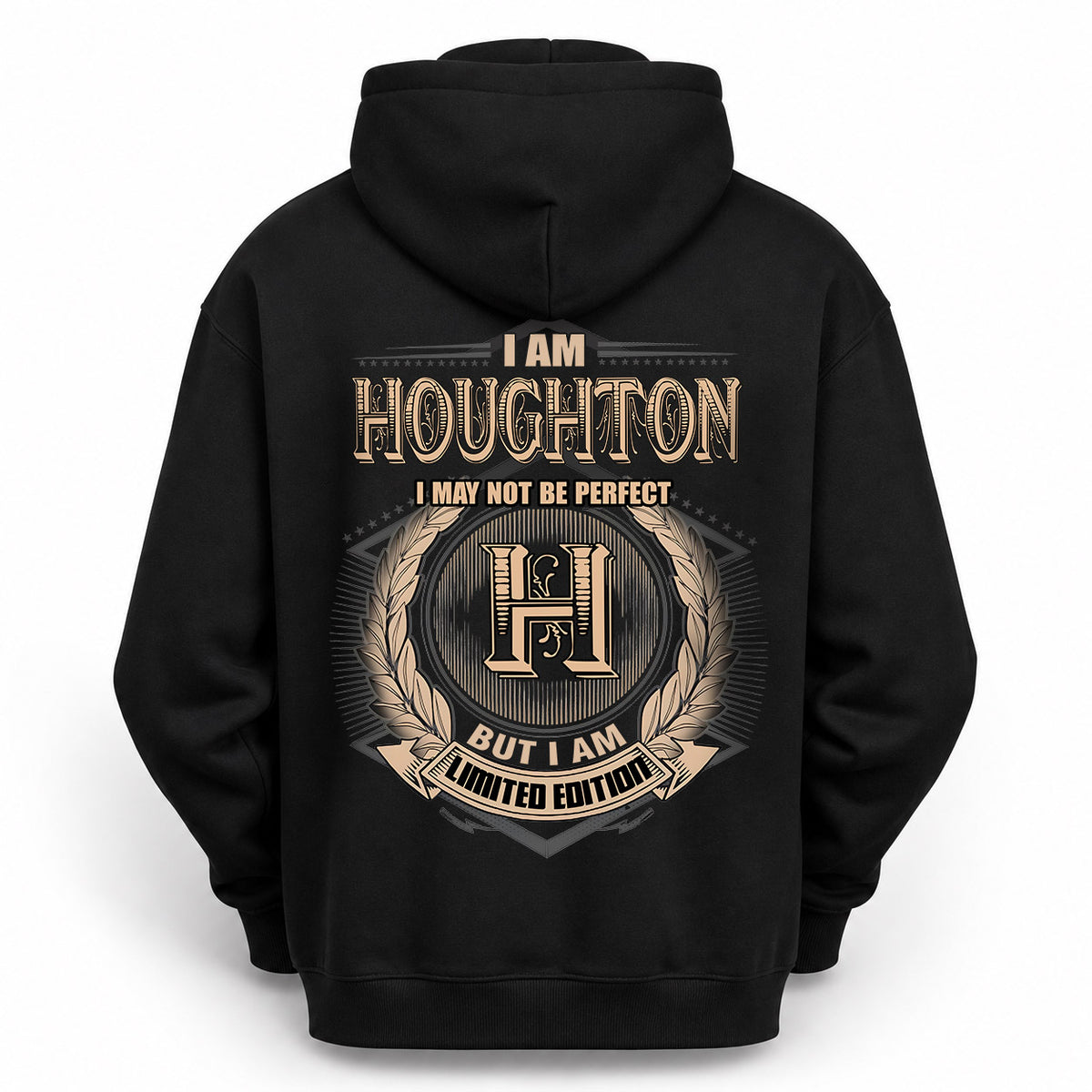 HOUGHTON 2K-101–Personalized Name Quote Apparel “I Am NAME May Not Be Perfect But I Am Limited Edition”