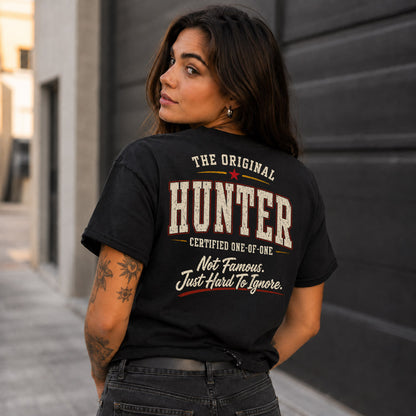 HUNTER W65-F6-168 – Personalized Original Issue Apparel “The Original NAME Certified One-of-One"