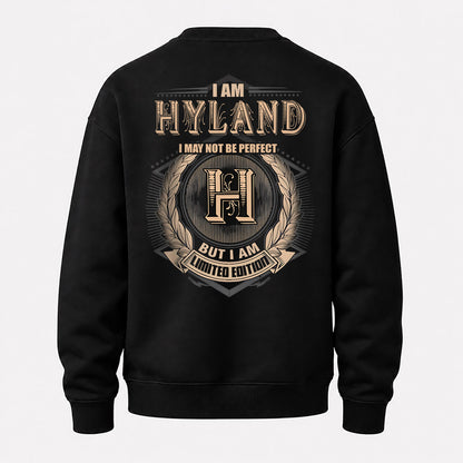 HYLAND 2K-101–Personalized Name Quote Apparel “I Am NAME May Not Be Perfect But I Am Limited Edition”